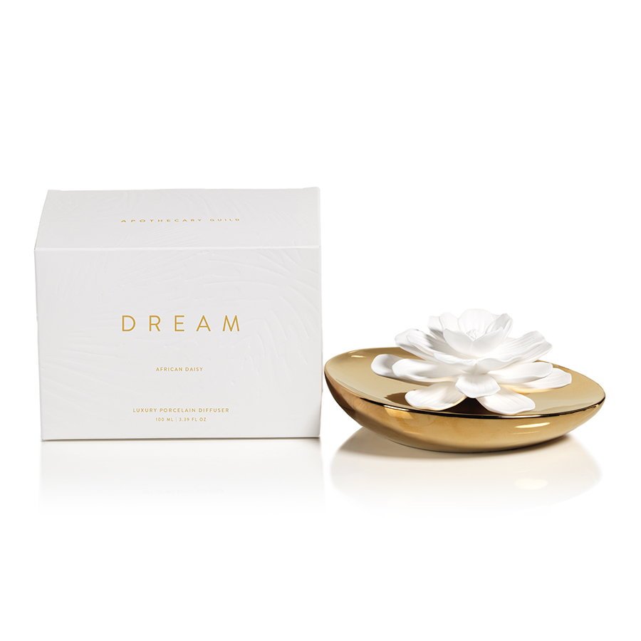DREAM PORCELAIN FLOWER DIFFUSER:  AFRICAN DAISY