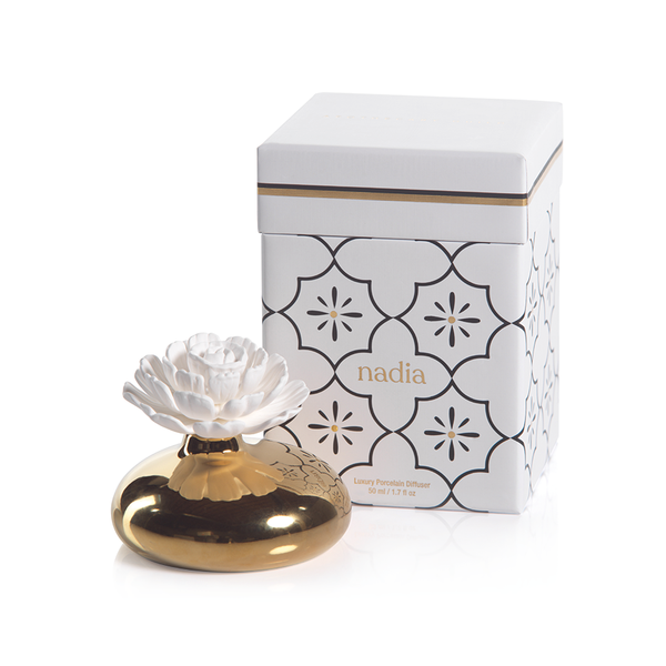 NADIA PORCELAIN DIFFUSER: MOROCCAN PEONY