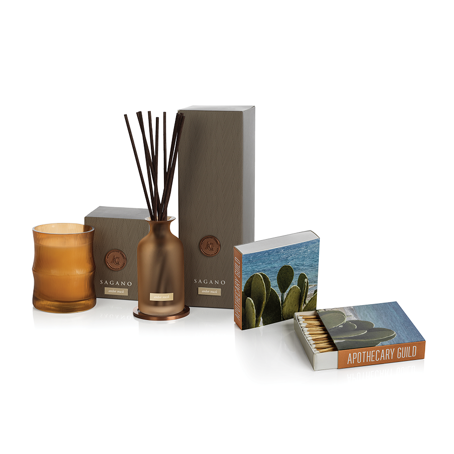APOTHECARY GUILD SAGANO GIFT SET:  AMBER MUSK