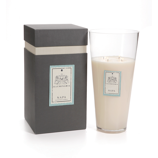 ILLUMINARIA SCENTED CANDLE JAR IN GIFT BOX - LARGE / 2,915 GRAMS  NAPA