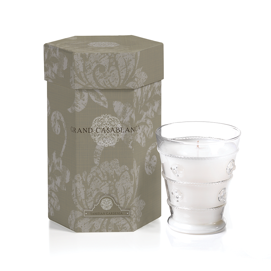 GRAND CASABLANCA CANDLE JAR:  TAHITIAN GARDENIA