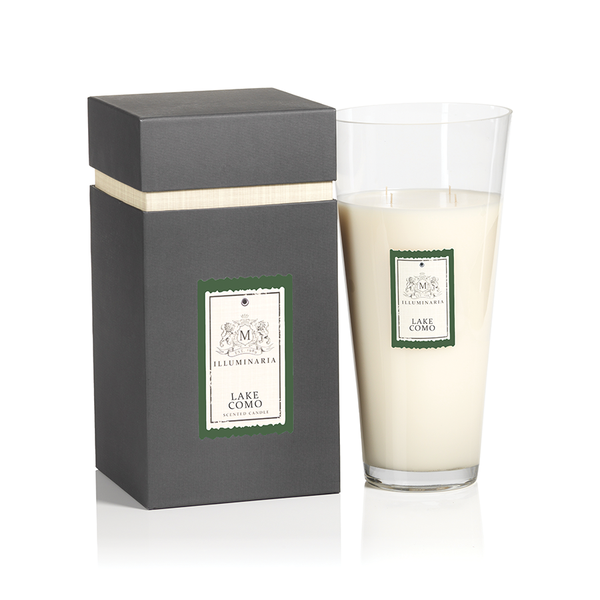 ILLUMINARIA SCENTED CANDLE JAR IN GIFT BOX - LARGE / 2,915 GRAMS:  LAKE COMO