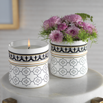 NADIA CERAMIC CANDLE JAR - SMALL