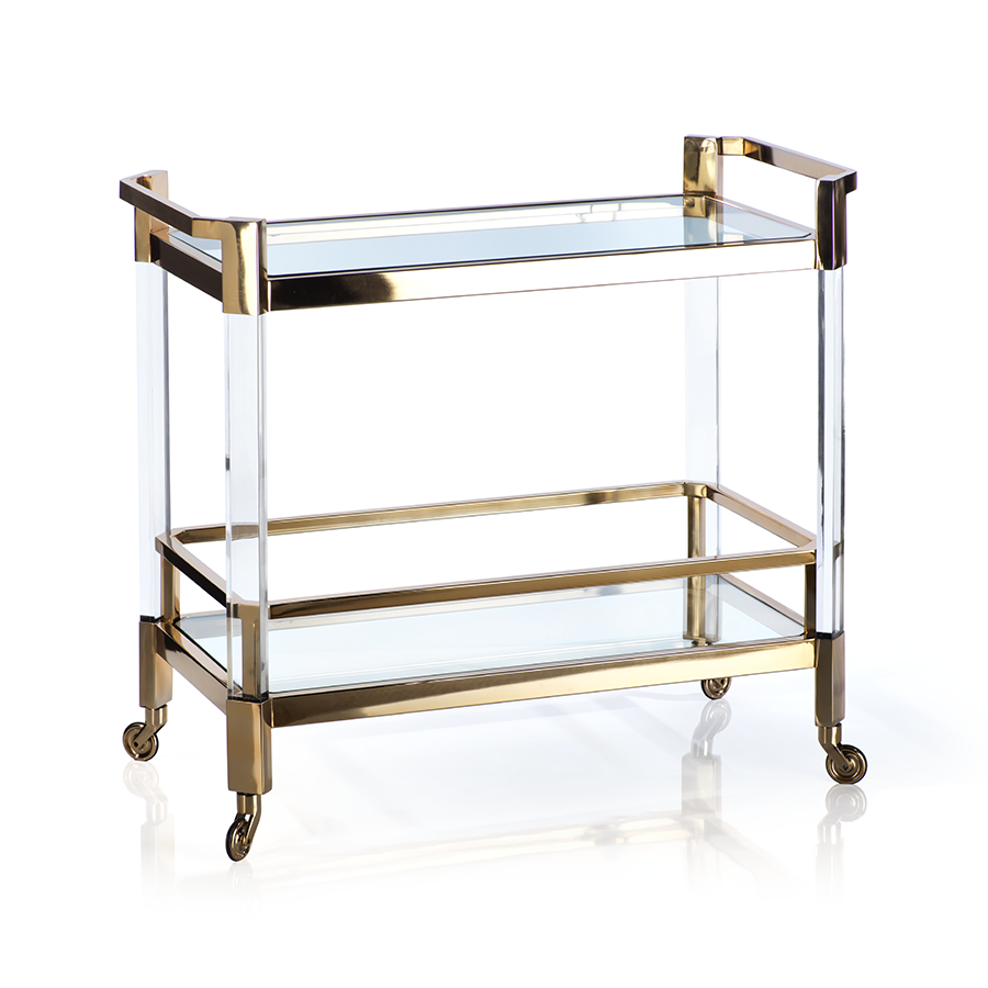 THE LANGHAM BAR CART - POLISHED GOLD