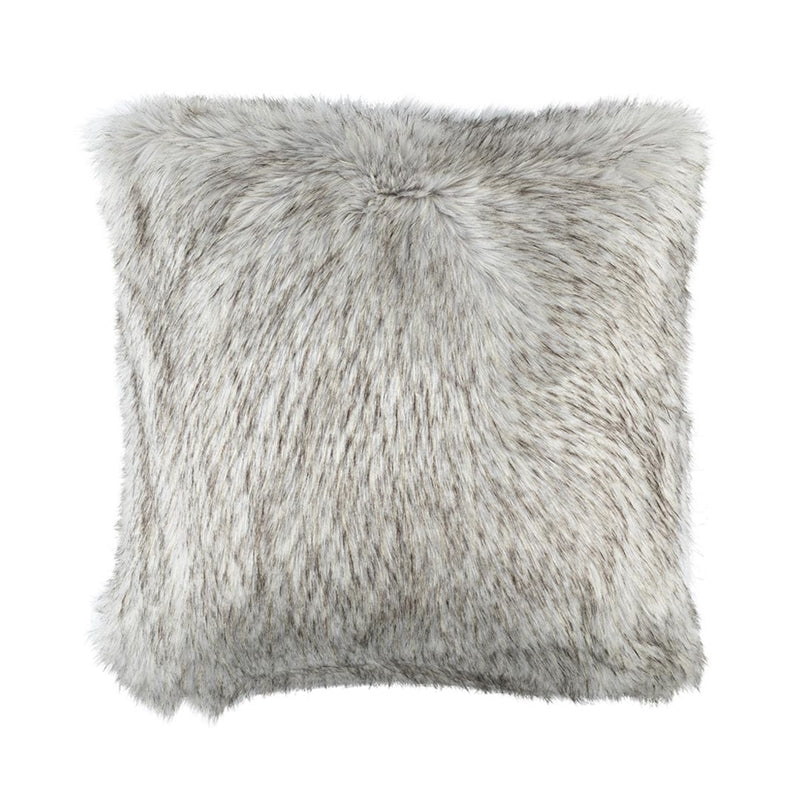 SILVER FUR EURO PILLOW 28X28