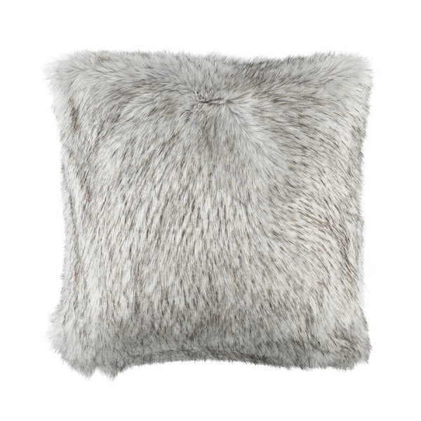 SILVER FUR EURO PILLOW 28X28