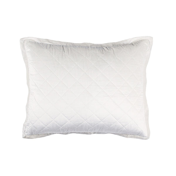 CHLOE STANDARD PILLOW / IVORY VELVET 20X26