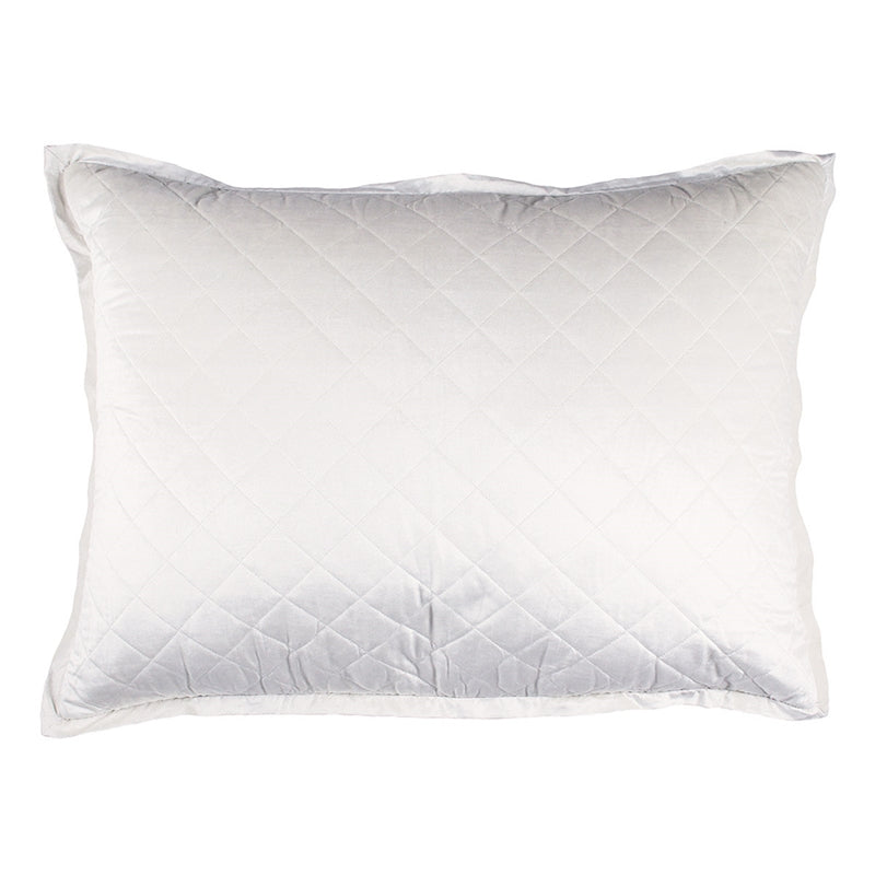CHLOE LUXE EUROPEAN PILLOW / IVORY VELVET 27X36