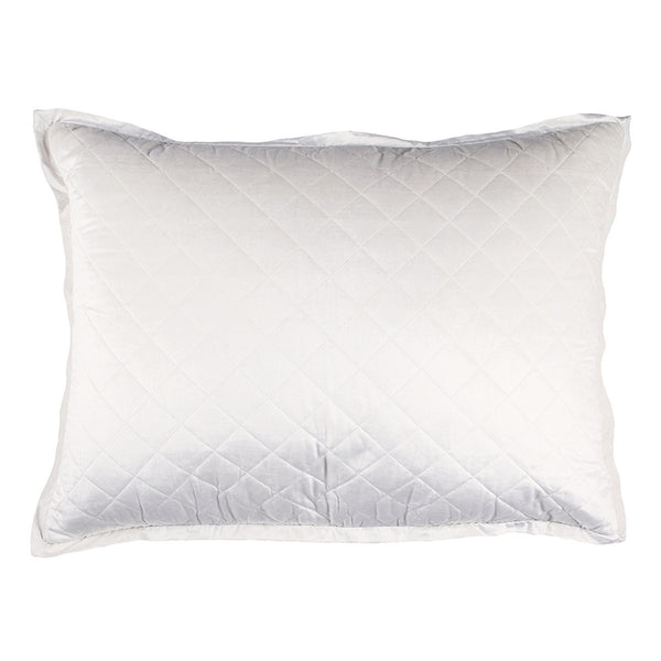 CHLOE LUXE EUROPEAN PILLOW / IVORY VELVET 27X36