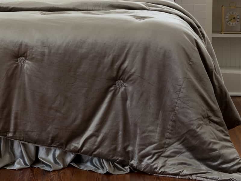 CHLOE KING COMFORTLET (PADDED) / SILVER VELVET 112X98