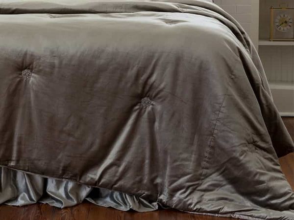 CHLOE KING COMFORTLET (PADDED) / SILVER VELVET 112X98