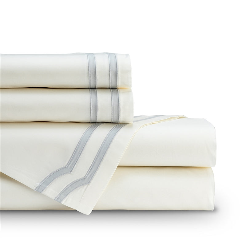 SOHO KING 300TC SHEET SET IVORY / GRAY K SET