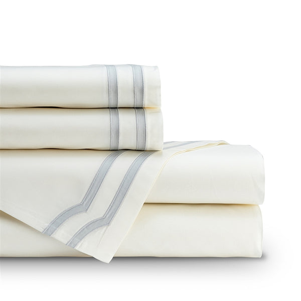 SOHO KING 300TC SHEET SET IVORY / GRAY K SET