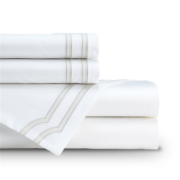 SOHO KING 300TC SHEET SET WHITE / OYSTER K SET