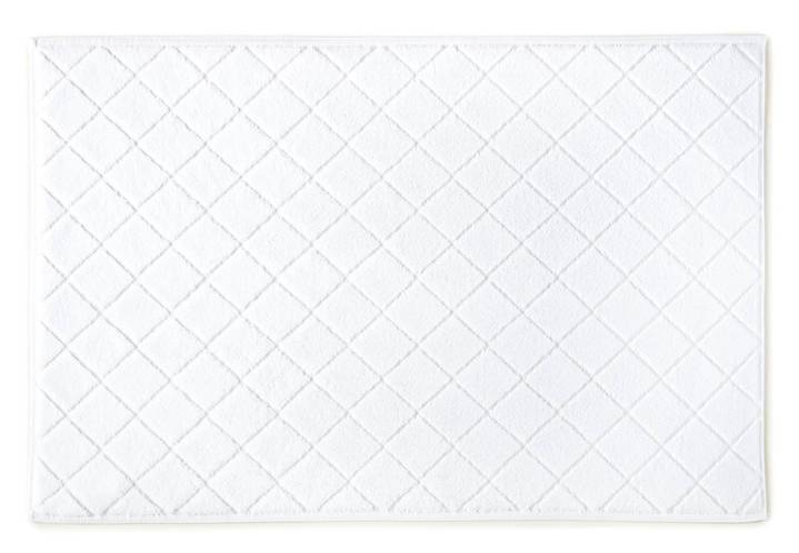 PEACOCK ALLEY NANTUCKET BATH MAT  WHITE