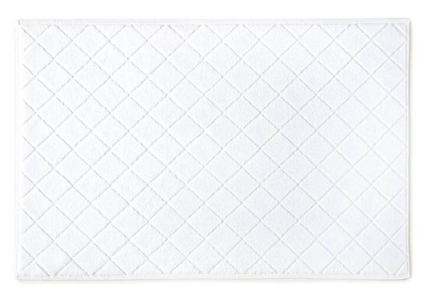 PEACOCK ALLEY NANTUCKET BATH MAT  WHITE