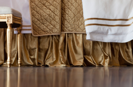 LILI ALESSANDRA CHLOE GATHERED 3 PANEL BED SKIRT