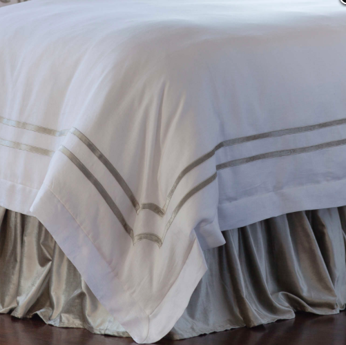 LILI ALESSANDRA CHLOE GATHERED 3 PANEL BED SKIRT