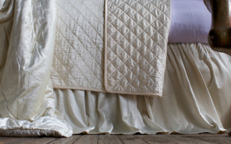 LILI ALESSANDRA CHLOE GATHERED 3 PANEL BED SKIRT