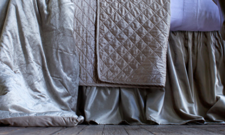 LILI ALESSANDRA CHLOE GATHERED 3 PANEL BED SKIRT