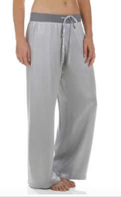 PJ HARLOW - JOLIE Satin Pant in Dark Silver