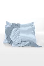 PJ HARLOW Standard Satin Pillowcase MORNING BLUE