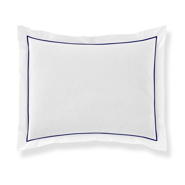 PEACOCK ALLEY BOUTIQUE EMBROIDERED PERCALE SHAM   MIDNIGHT