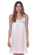 PJ HARLOW JESSICA SATIN NIGHTGOWN WITH PLEATED BACK BLUSH