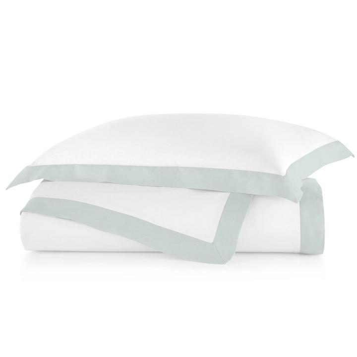 PEACOCK ALLEY MANDALAY LINEN CUFF DUVET COVER  LAGOON