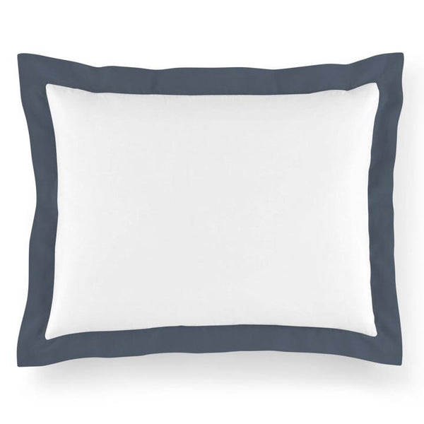 PEACOCK ALLEY MANDALAY LINEN CUFF SHAM  NAVY
