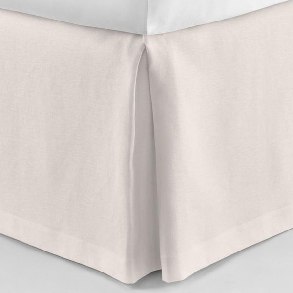 PEACOCK ALLEY MANDALAY LUXURY LINEN BED SKIRT  BLUSH
