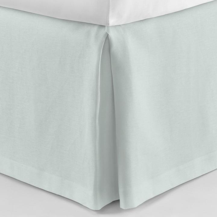 PEACOCK ALLEY MANDALAY LUXURY LINEN BED SKIRT  LAGOON