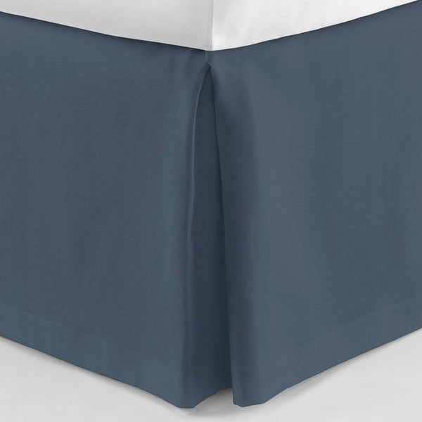 PEACOCK ALLEY MANDALAY LUXURY LINEN BED SKIRT  NAVY