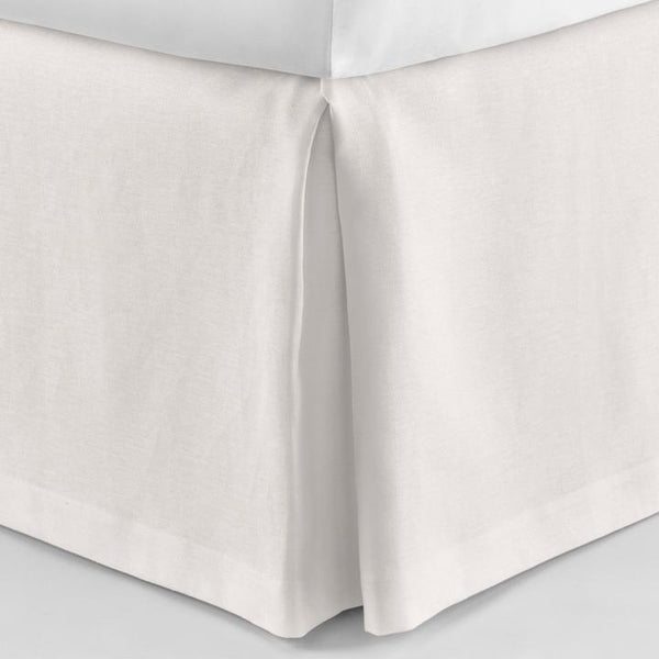 PEACOCK ALLEY MANDALAY LUXURY LINEN BED SKIRT  PEARL