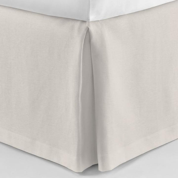 PEACOCK ALLEY MANDALAY LUXURY LINEN BED SKIRT  PLATINUM