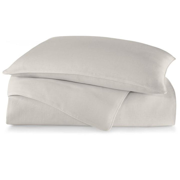PEACOCK ALLEY LUXURY MANDALAY LINEN DUVET COVER  PLATINUM