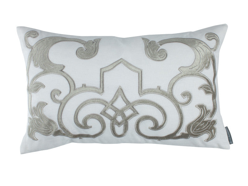 LILI ALESSANDRA SOHO WHITE WITH ICE SILVER BEDDING