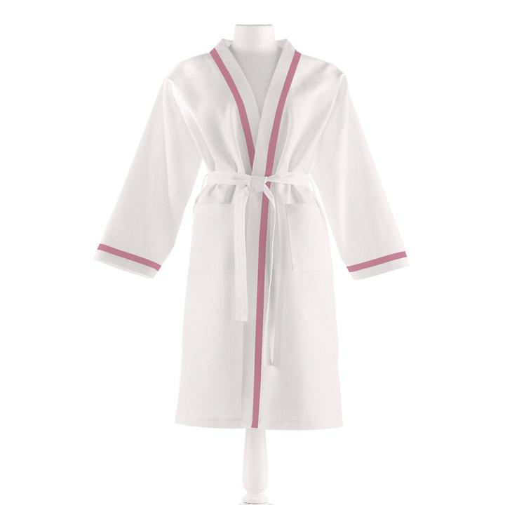PEACOCK ALLEY PIQUE BATHROBE  CARNATION
