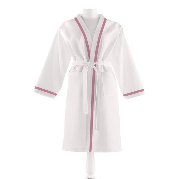 PEACOCK ALLEY PIQUE BATHROBE  CARNATION
